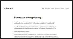 Desktop Screenshot of nakorcie.pl